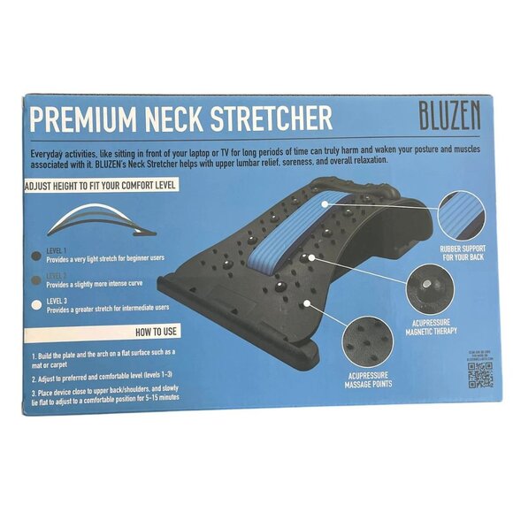 Adjustable Neck Stretcher to Relax Neck, Shoulders, Upper Back with Acupressure - Picture 2 of 6